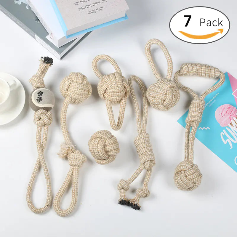 Dog Chew Rope Toys for Small and Large Breeds Set