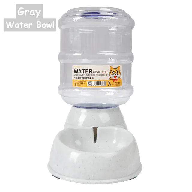 3.8L Gravity Pet Food Feeder & Water Dispenser Bowl