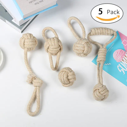 Dog Chew Rope Toys for Small and Large Breeds Set