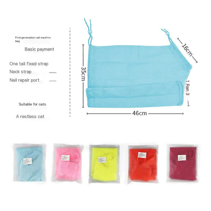 Multifunctional Cat Bathing Bag for Pet Grooming