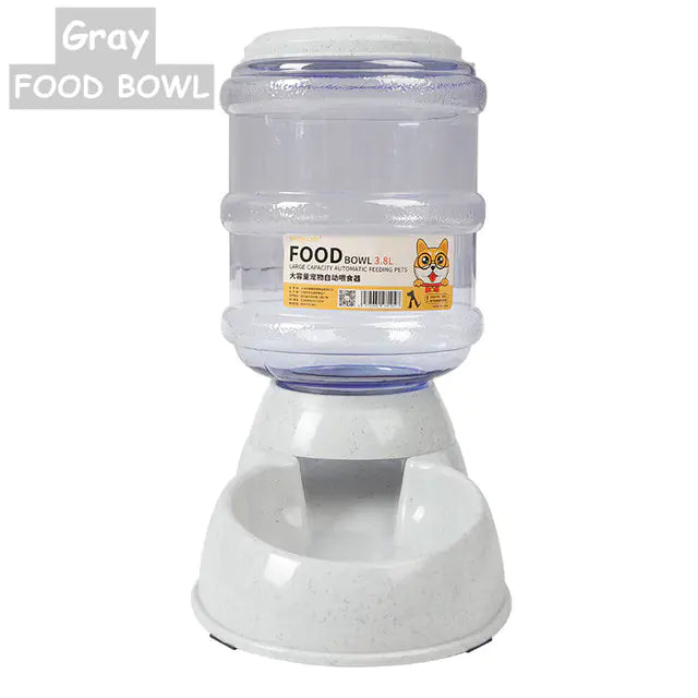 3.8L Gravity Pet Food Feeder & Water Dispenser Bowl