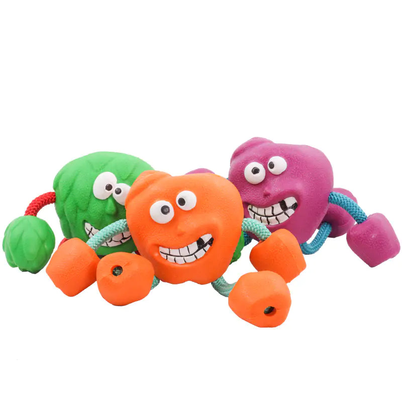 Milk-Flavored Rubber Dog Toy with Sound