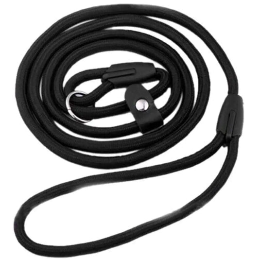 Nylon Solid Color Dog Leash and Chain Combo