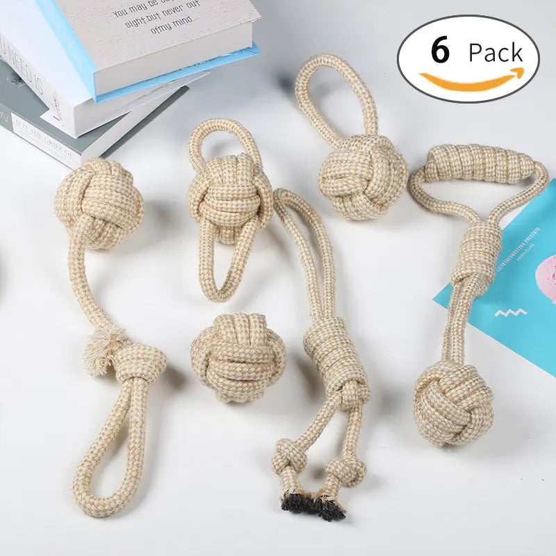 Dog Chew Rope Toys for Small and Large Breeds Set