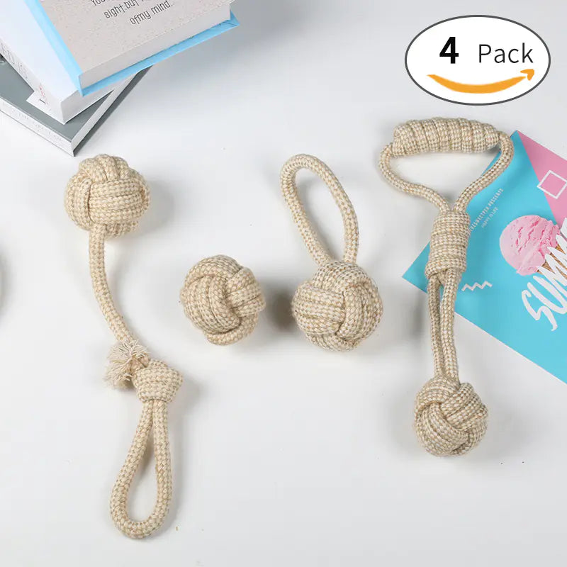 Dog Chew Rope Toys for Small and Large Breeds Set