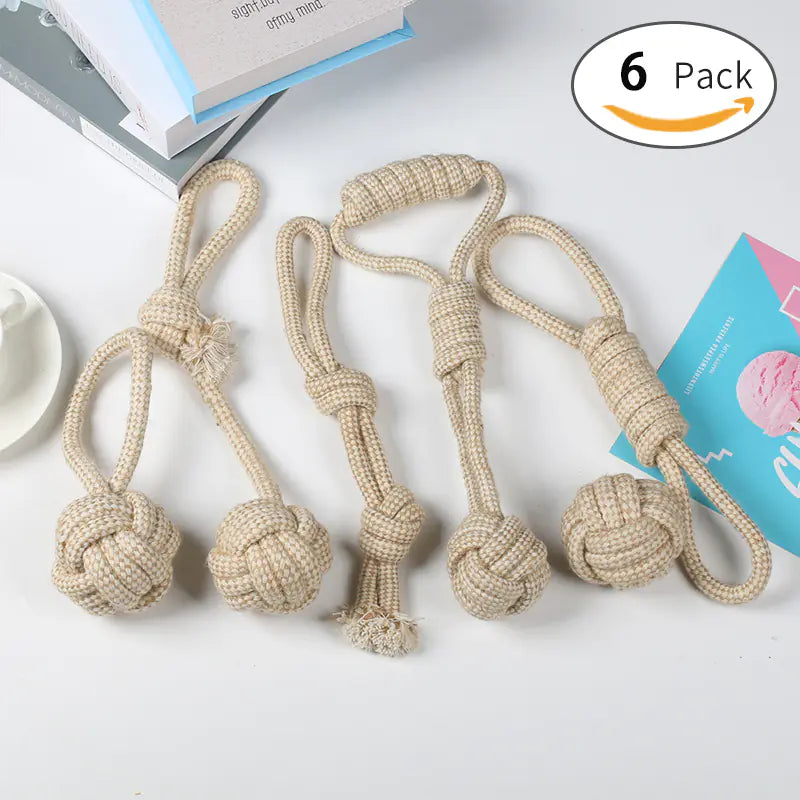 Dog Chew Rope Toys for Small and Large Breeds Set